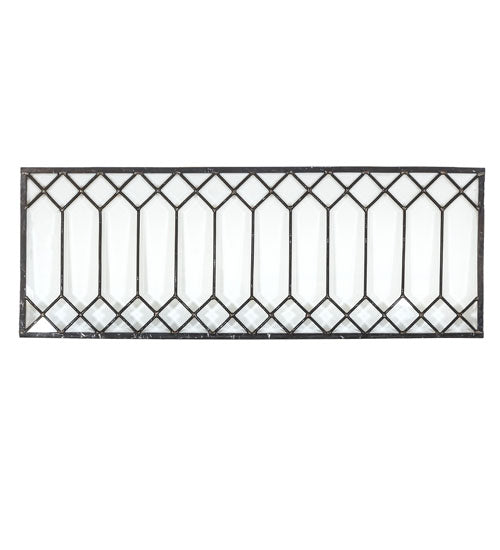 11"H X 30"W Beveled Glass Window