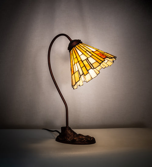 18"H Delta Jadestone Desk Lamp