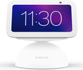 Echo Show 5 on glacier white battery base - front view