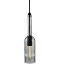2.75"W Clear Wine Bottle Ceiling Pendant