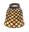 4"W Tiffany Fishscale Fan Shade