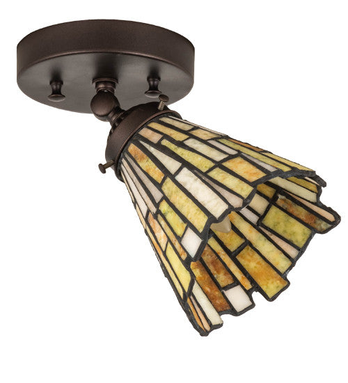 5-9.5"W Tiffany Delta Jadestone Flushmount