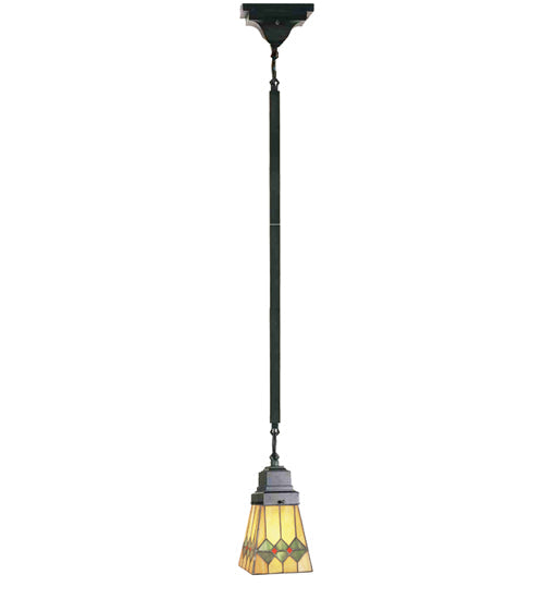 5"Sq Martini Mission Mini Tiffany Pendant