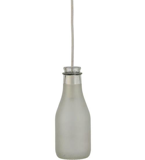 5"W Milk Bottle Contemporary Pendant