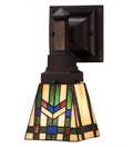 5"W Prairie Wheat Mission Tiffany Wall Sconce