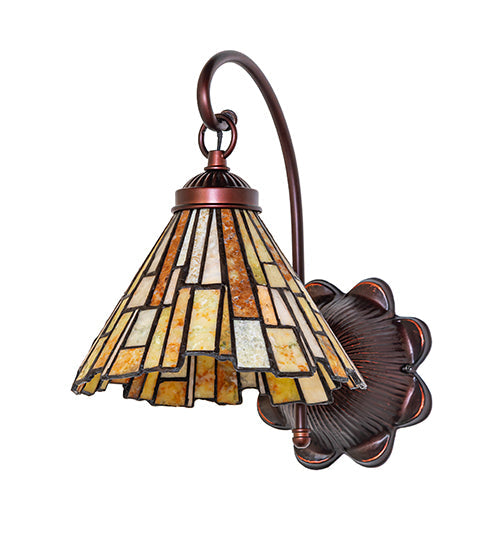 8"W Delta Jadestone Wall Sconce
