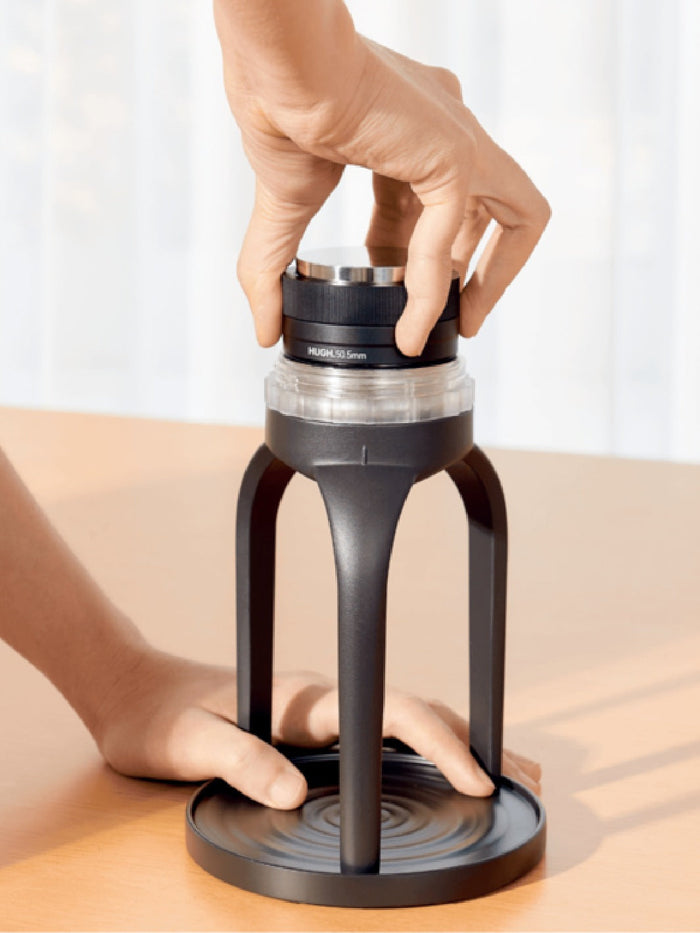 Photo of HUGH Adjustable Depth Dual Head Tamper & Distributor (50.5mm) ( ) [ Leverpresso ] [ Tampers ]