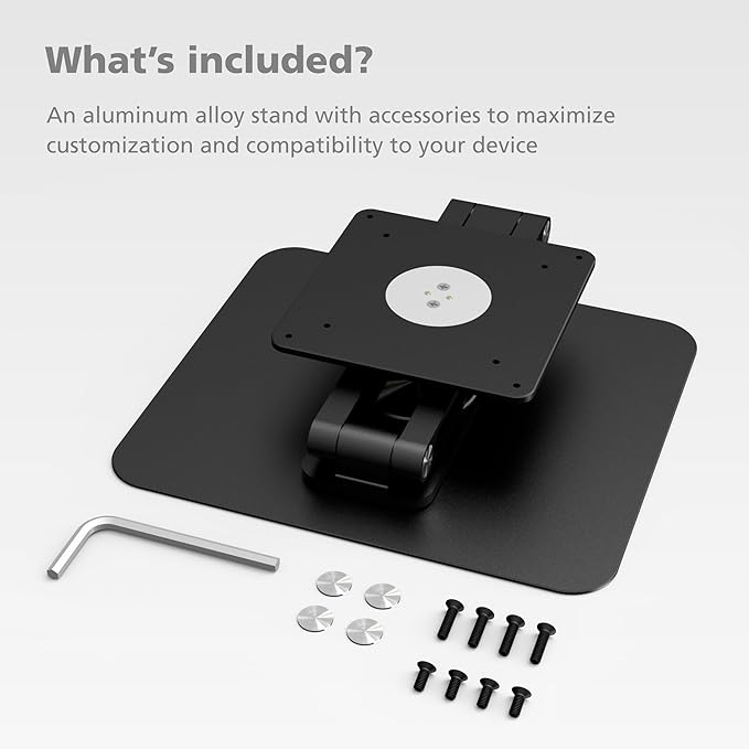 Adjustable Stand for Amazon Echo Show 15 & 21 + Monitors up to 21"