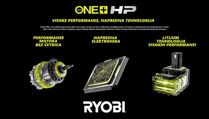 Akumulatorska čekić-bušilica SDS+ (bez četkica) 18V ONE+™ HP RSDS18X-0 RYOBI