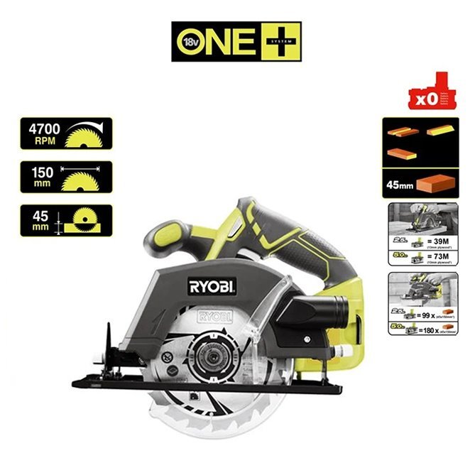 Akumulatorska kružna testera (150mm) 18V ONE+™ R18CSP-0 RYOBI