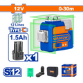 Akumulatorski 3D nivelišući laser WLE8M12 Wadfow