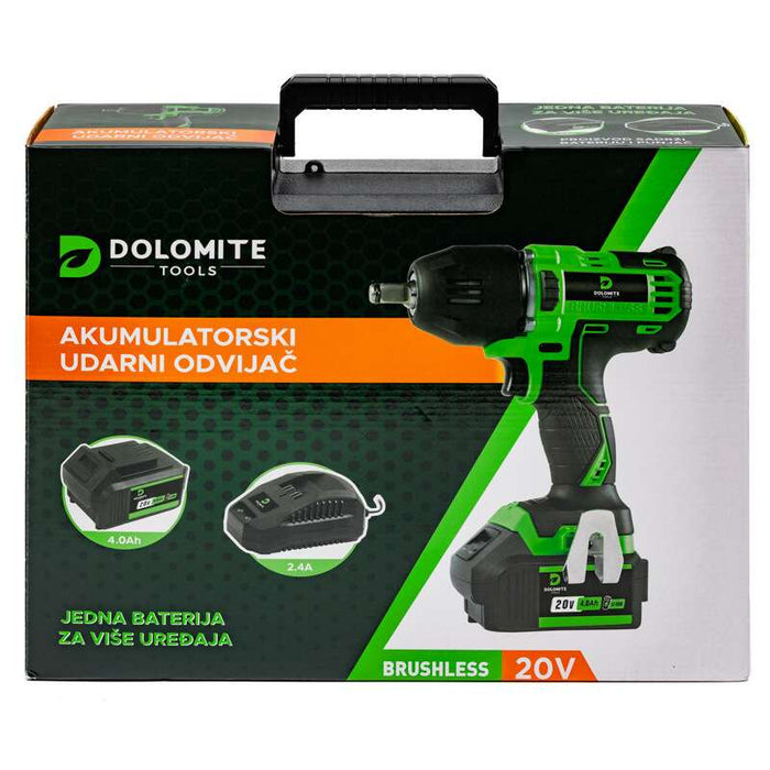 Akumulatorski udarni odvijač 20V (100-400NM) BC Brushless Dolomite
