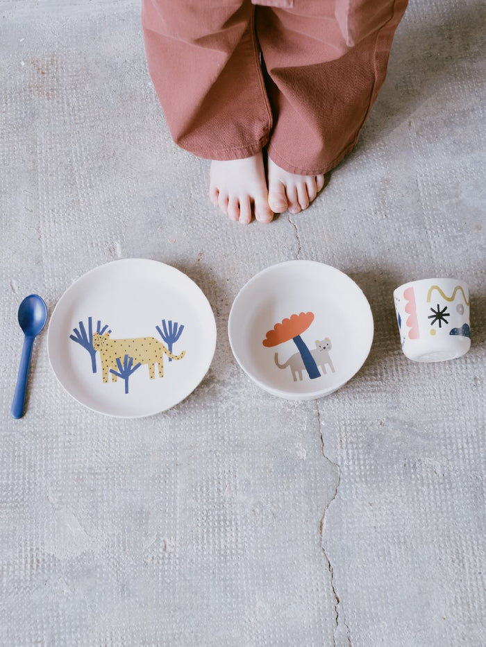 Photo of EKOBO Bambino Illustrated Kids Dinner Set ( ) [ EKOBO ] [ Plates ]