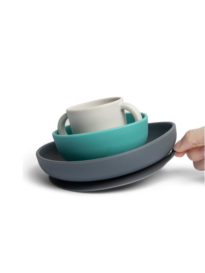Photo of EKOBO Bambino Silicone Baby Meal Set with Silicone Spoon ( ) [ EKOBO ] [ Plates ]