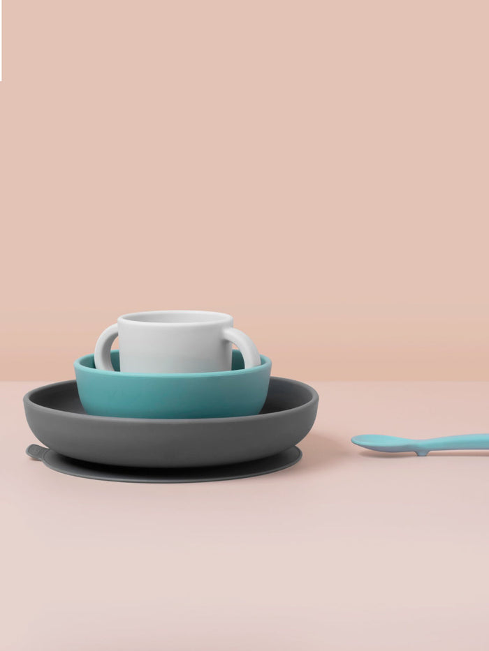 Photo of EKOBO Bambino Silicone Baby Meal Set with Silicone Spoon ( ) [ EKOBO ] [ Plates ]