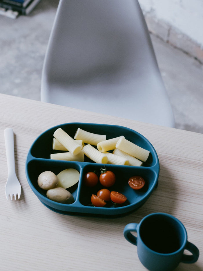 Photo of EKOBO Bambino Silicone Divided Plate with Suction Foot ( ) [ EKOBO ] [ Plates ]