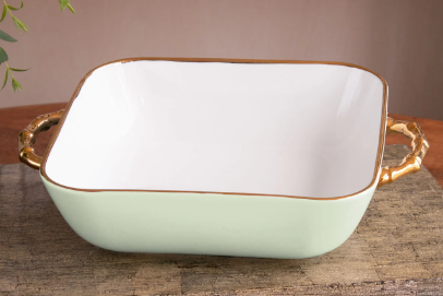 BAMBU Square Casserole Dish (Pistachio)- BEATRIZ BALL