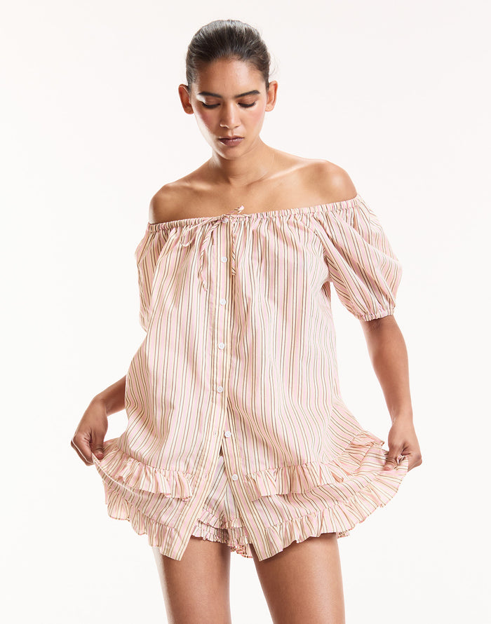 Bardot Stripe Short