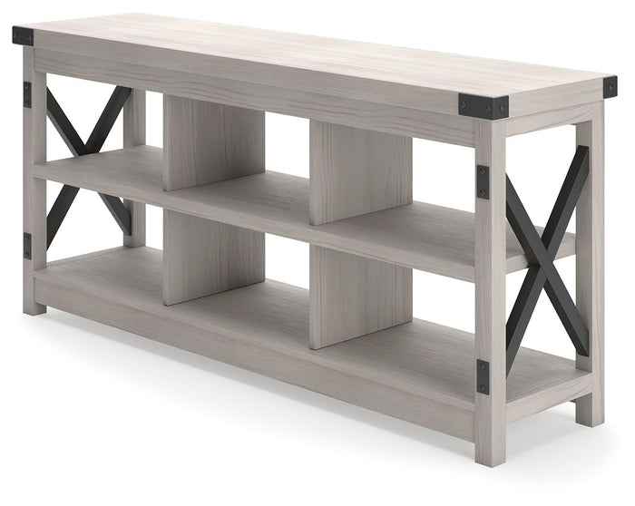 Bayflynn - White / Black - Large TV Stand