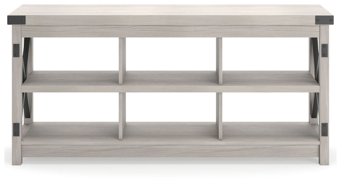 Bayflynn - White / Black - Large TV Stand