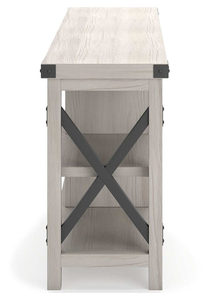 Bayflynn - White / Black - Large TV Stand