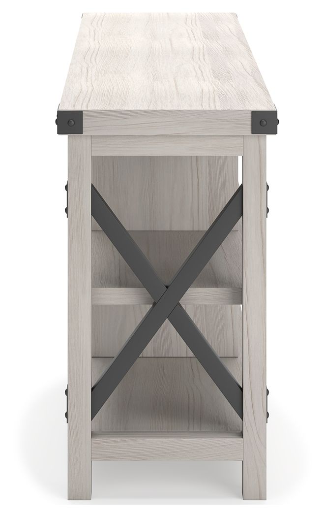 Bayflynn - White / Black - Large TV Stand