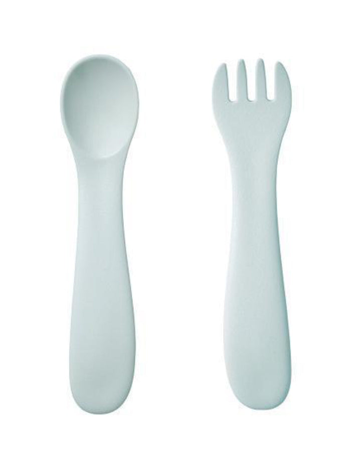 Photo of KINTO BONBO Spoon & Fork ( Blue Grey ) [ KINTO ] [ Cutlery ]