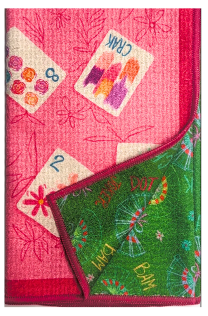 Bonjour Mahjong Tea Towel