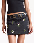 Bouquet Embroidered Skirt