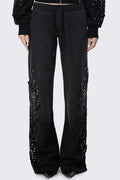 Breathe Sigil Studded Patch Bootcut Sweatpants