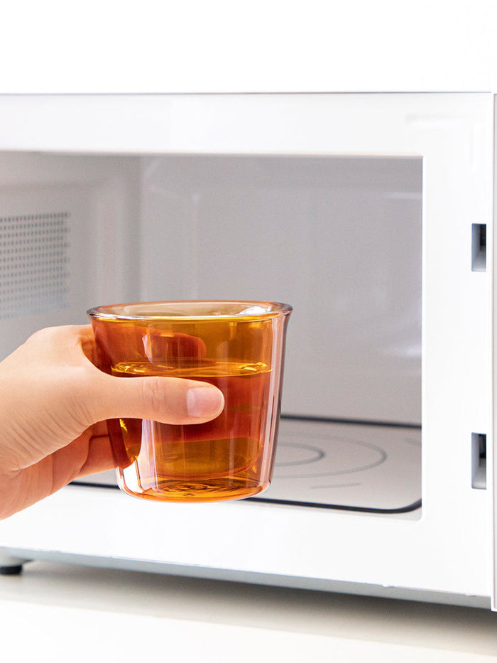 Photo of CAST AMBER Double Wall Glass (250ml/8.5oz) ( ) [ ] [ Coffee Glasses ]