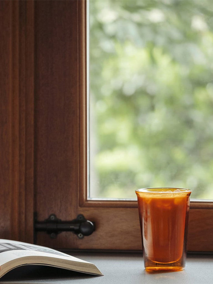 Photo of CAST AMBER Double Wall Glass (290ml/9.9oz) ( ) [ ] [ Coffee Glasses ]
