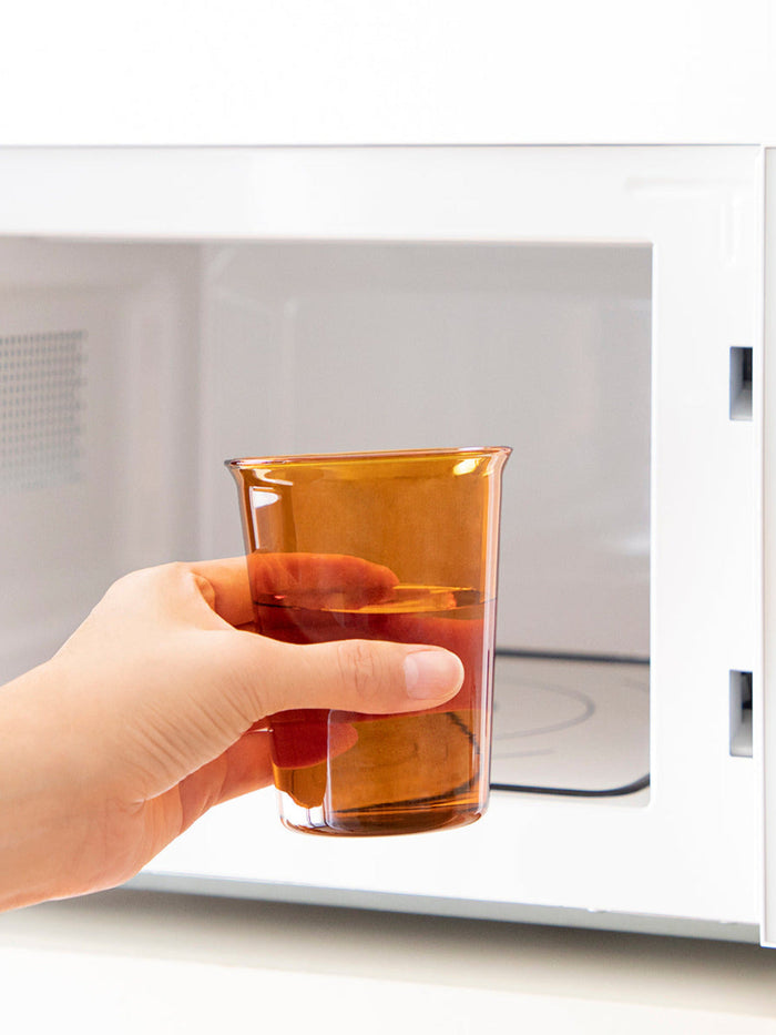 Photo of CAST AMBER Glass (350ml/11.9oz) ( ) [ ] [ Coffee Glasses ]
