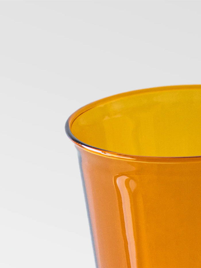 Photo of CAST AMBER Glass (350ml/11.9oz) ( ) [ ] [ Coffee Glasses ]
