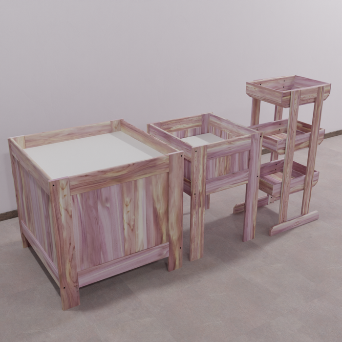 Cedar Retail Product Bin