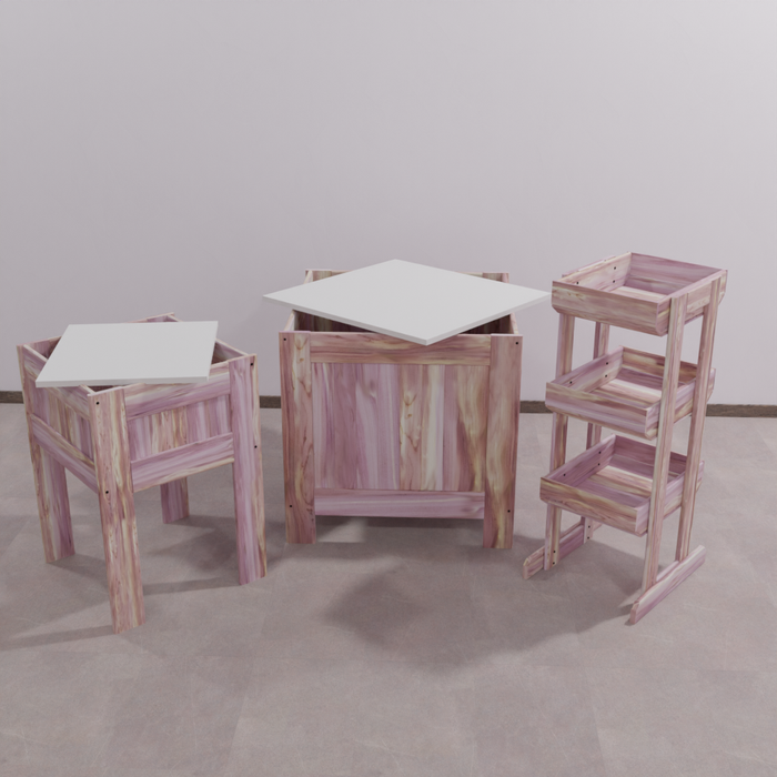 Cedar Retail Product Bin