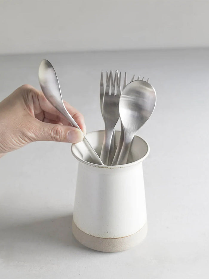 Photo of KINTO Ceramic Lab Cutlery Holder (60mm/2.3in) ( ) [ KINTO ] [ Storage ]