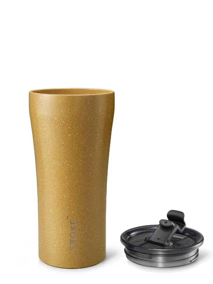 Photo of STTOKE Ceramic Reusable Cup (16oz/480ml) ( Yellow Stone ) [ STTOKE ] [ Reusable Cups ]