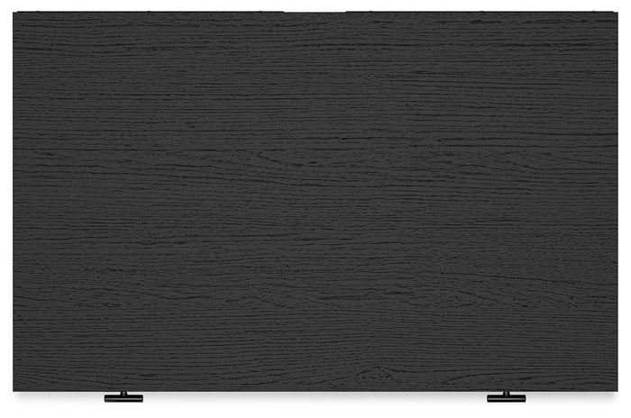 Charlang - Black / Gray - Five Drawer Chest