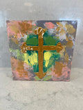 Coral Cross Sign