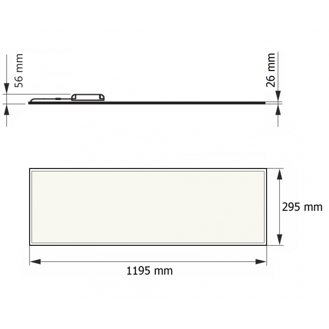DAWN LED PANEL HN-PL12030 40W 6000K (4000lm) BACKLIGHT BB Link