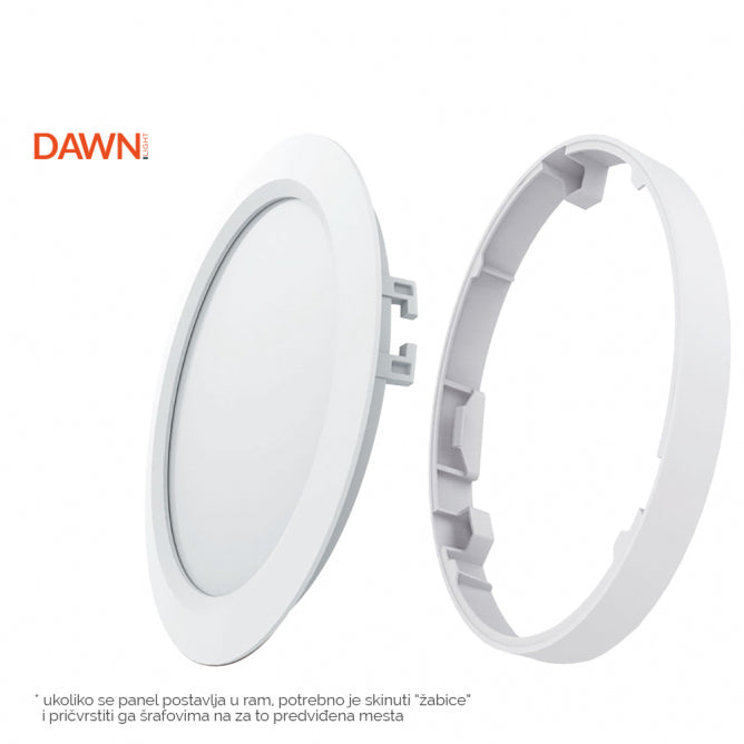 Dawn leda panel KNC1 24W 6500K 2160lm 120° IP20 BB Link