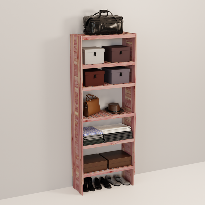 Deluxe Aromatic Red Cedar Closet Cubby Tower, 12-30 Inch, 14.5 Inch Depth