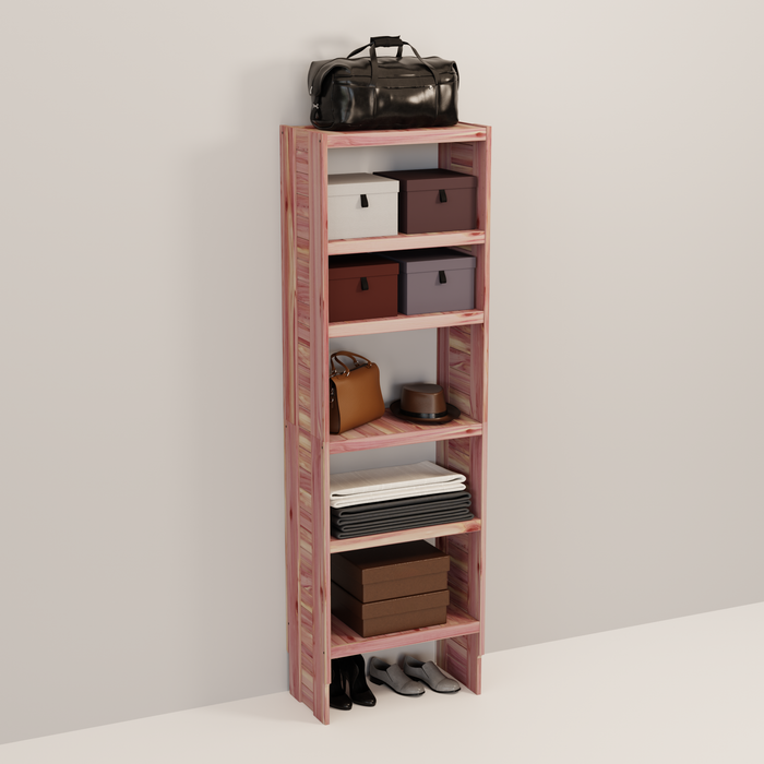 Deluxe Aromatic Red Cedar Closet Cubby Tower, 12-30 Inch, 14.5 Inch Depth