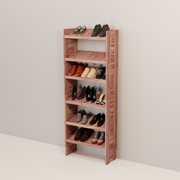 Deluxe Aromatic Red Cedar Shoe Cubby, 18-30 Inch, 14.5 Inch Depth