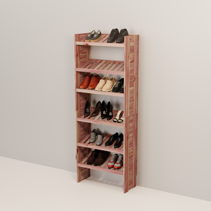 Deluxe Aromatic Red Cedar Shoe Cubby, 18-30 Inch, 14.5 Inch Depth