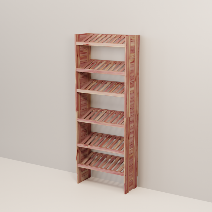 Deluxe Aromatic Red Cedar Shoe Cubby, 18-30 Inch, 14.5 Inch Depth