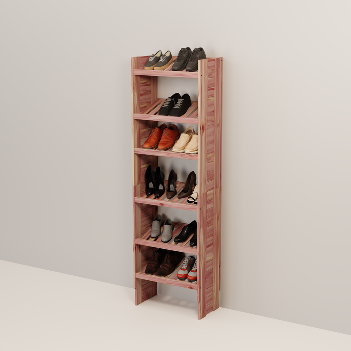 Deluxe Aromatic Red Cedar Shoe Cubby, 18-30 Inch, 14.5 Inch Depth