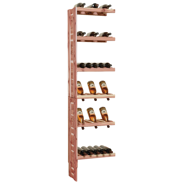 Deluxe Cedar Wine Cubby Add-On, Extends Wine Cubby Kits, 14.5" Inch Depth