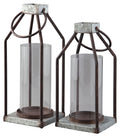 Diedrick - Gray / Black - Lantern Set (Set of 2)